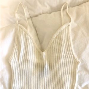 Forever 21 White Tank Top Size S